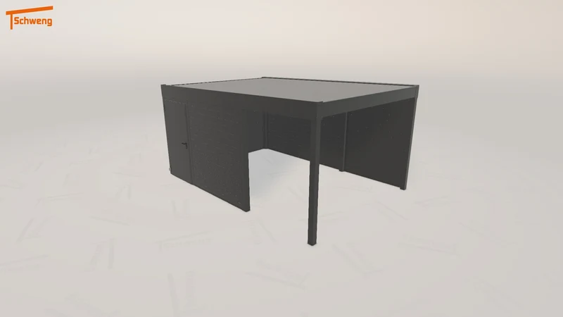 #DE Schweng Flachdachcarport C600 (ID dvqdnm)