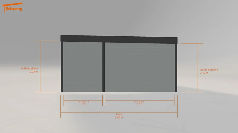 #DE Schweng Flachdachcarport C600 (ID zb53xy) #MTG