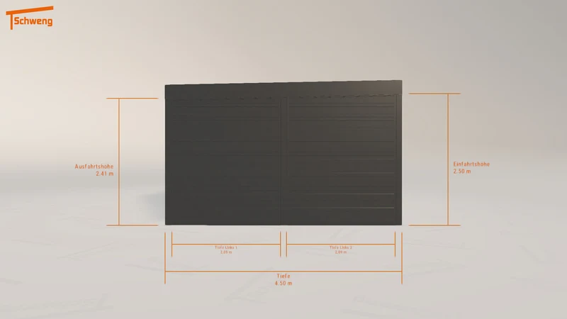 #DE Schweng Flachdachcarport C600 (ID 3372kq) #MTG