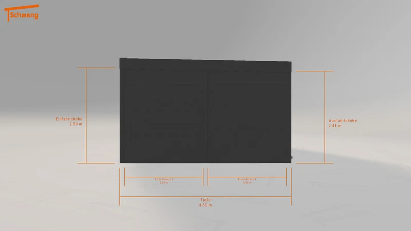 #DE Schweng Flachdachcarport C600 (ID 3372kq) #MTG