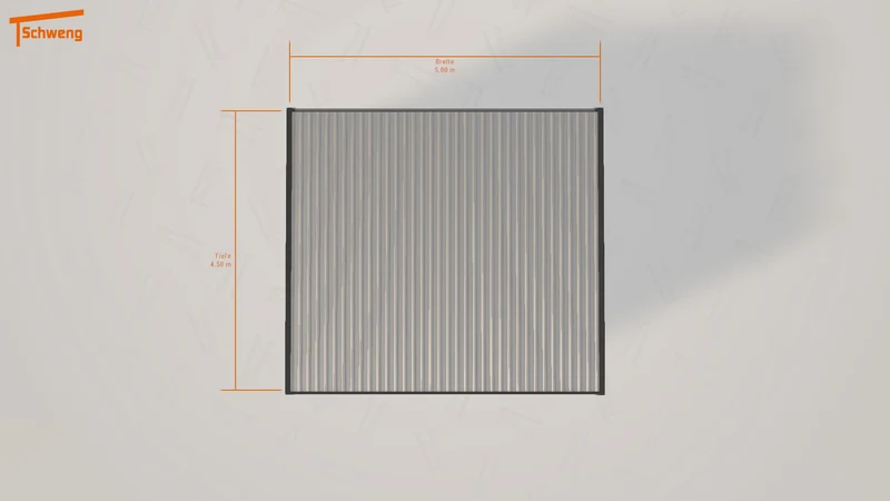 #DE Schweng Flachdachcarport C600 (ID 3372kq) #MTG