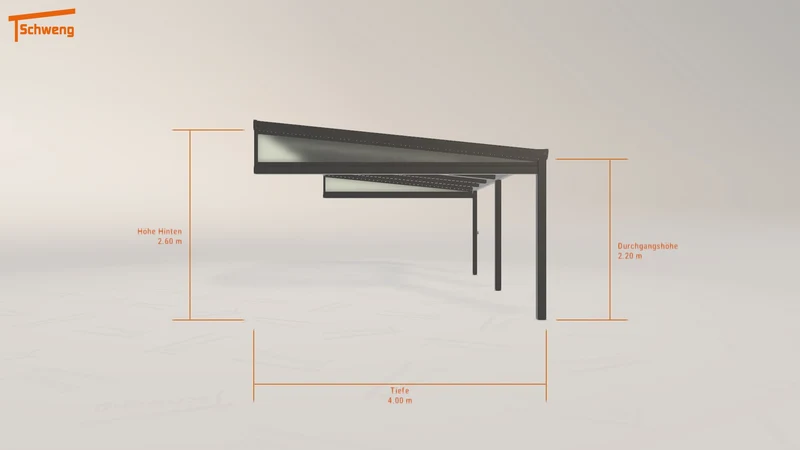 #DE Schweng Terrassenüberdachung S400 (ID 5m87r8)