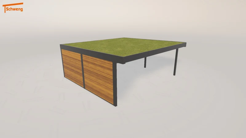 #DE Schweng Flachdachcarport C600+ (ID 337y2n) #MTG