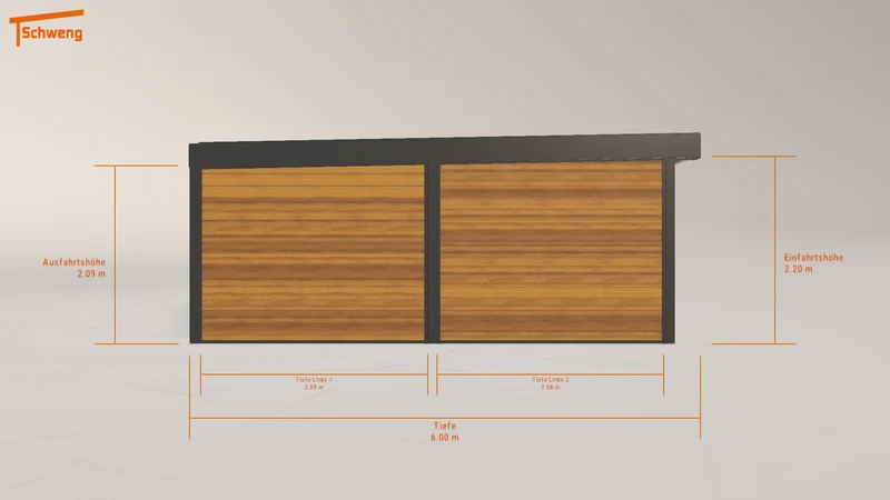#DE Schweng Flachdachcarport C600+ (ID g73dr4) #MTG