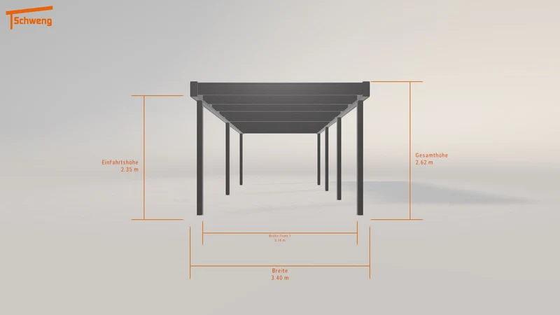 #DE Schweng Flachdachcarport C600 (ID pb9v4y) #MTG