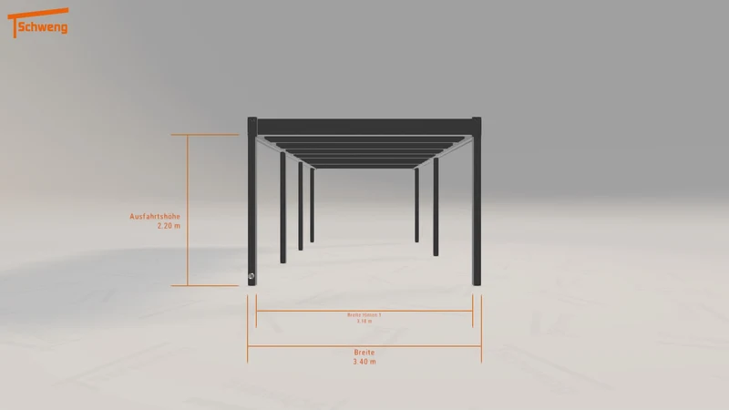 #DE Schweng Flachdachcarport C600 (ID pb9v4y) #MTG