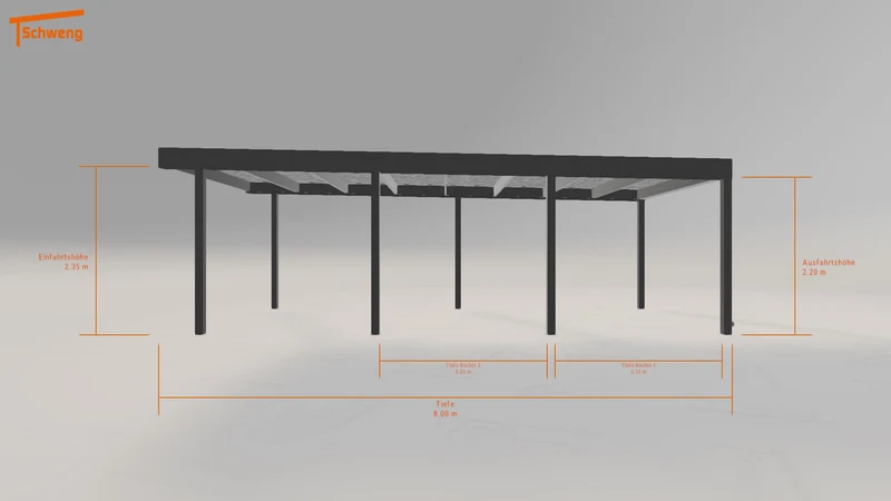#DE Schweng Flachdachcarport C600 (ID pb9v4y) #MTG