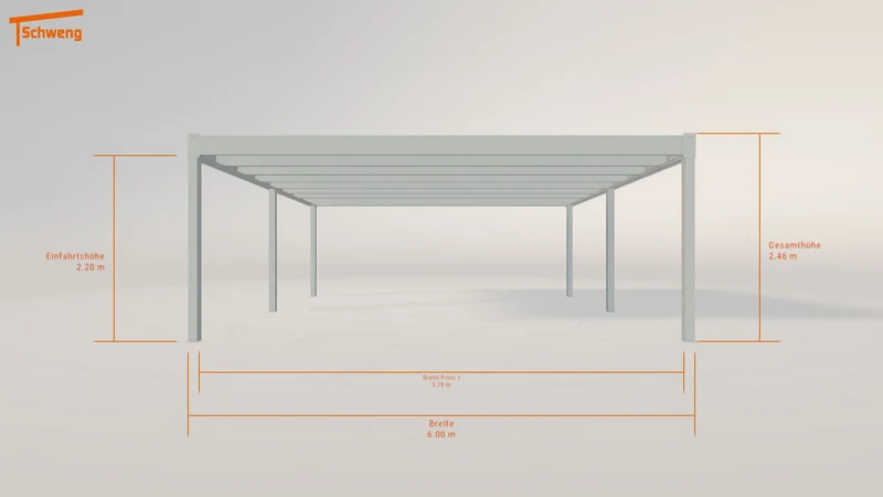 #DE Schweng Flachdachcarport C600+ (ID dvqdkr)