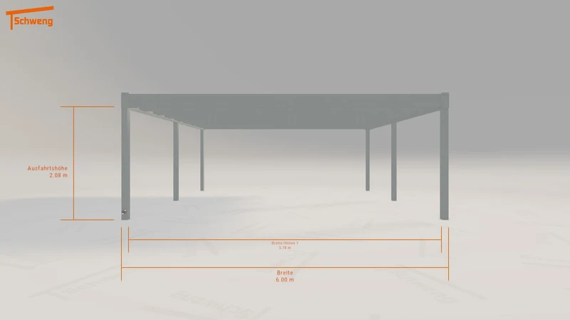 #DE Schweng Flachdachcarport C600+ (ID dvqdkr)