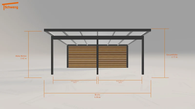 #CH Schweng Pultdachcarport S400 (ID mjpvm9)