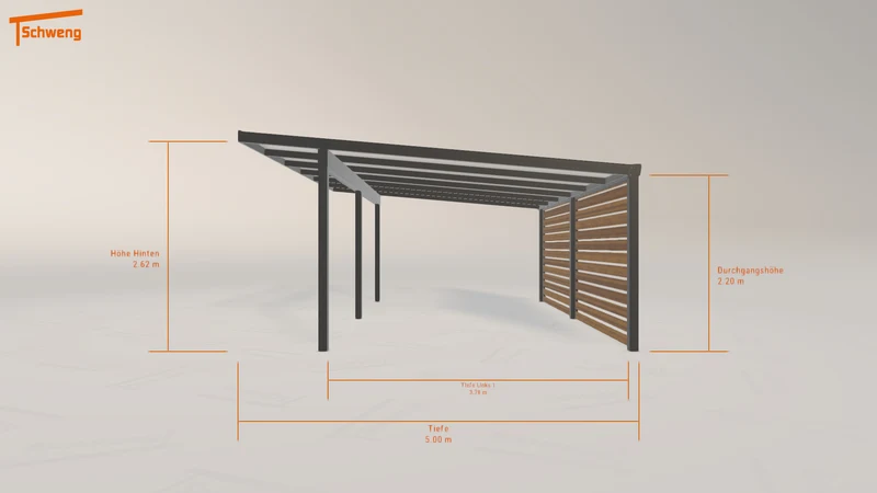 #CH Schweng Pultdachcarport S400 (ID mjpvm9)