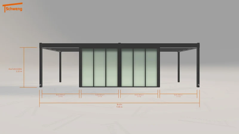 #DE Schweng Flachdachcarport C600 (ID 9wyjry) #MTG