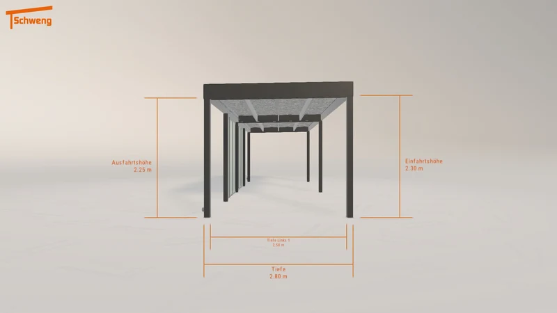 #DE Schweng Flachdachcarport C600 (ID 9wyjry) #MTG