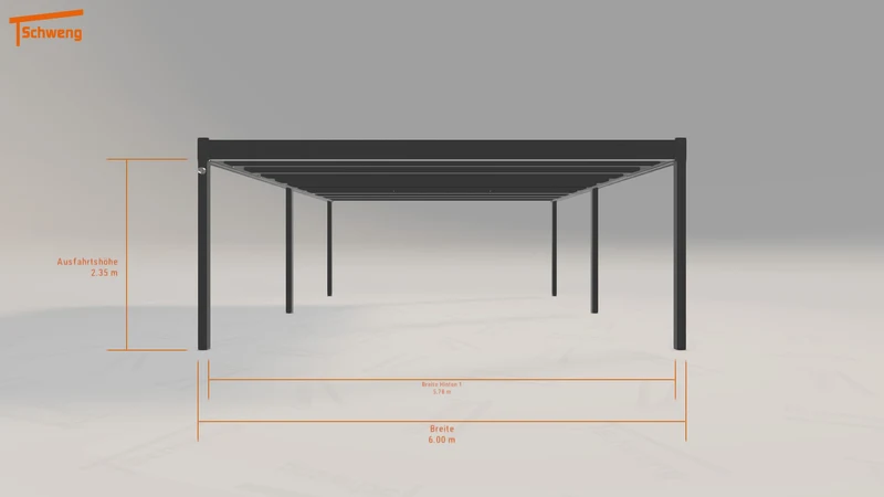 #DE Schweng Flachdachcarport C600 (ID v4jzbj)