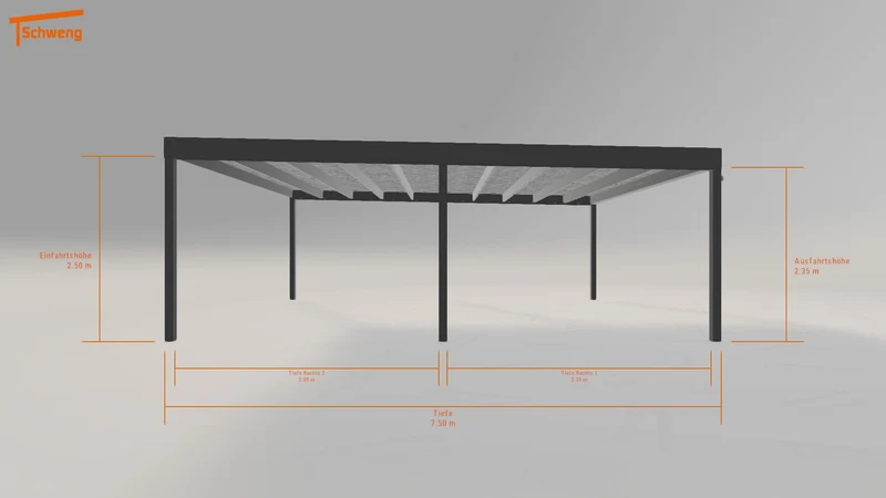 #DE Schweng Flachdachcarport C600 (ID v4jzbj)