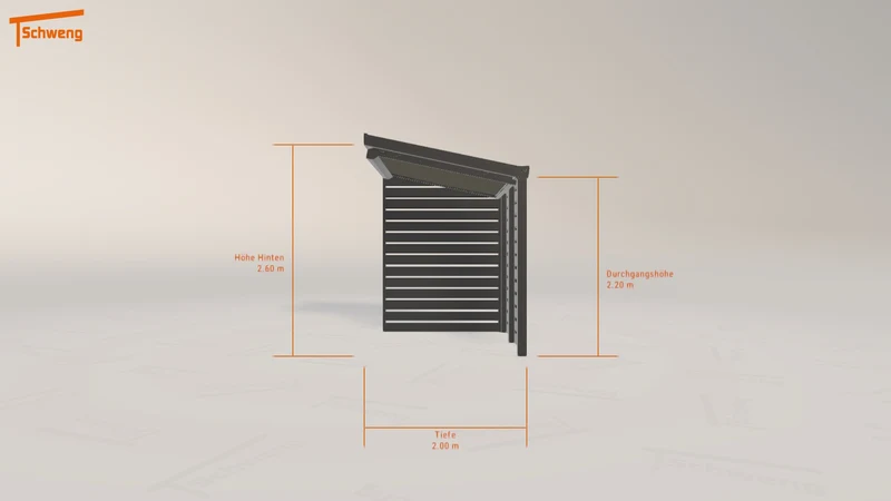 #DE Schweng Terrassenüberdachung S400 (ID 3379by)