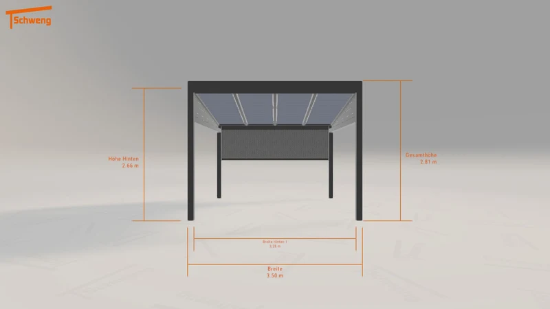 #DE Schweng Terrassenüberdachung S350 (ID 9wy487)