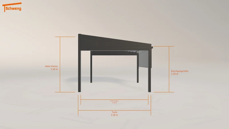 #DE Schweng Terrassenüberdachung S350 (ID 9wy487)