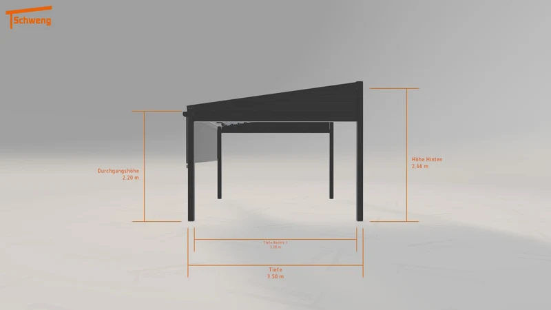 #DE Schweng Terrassenüberdachung S350 (ID 9wy487)