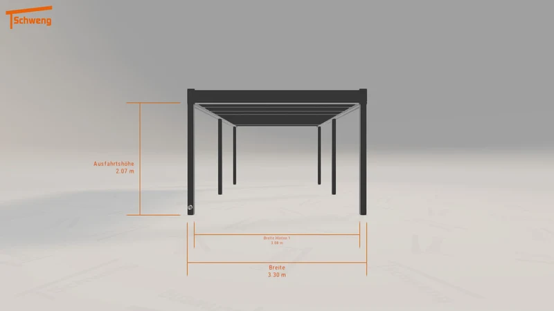 #DE Schweng Flachdachcarport C600+ (ID ygyrvk)