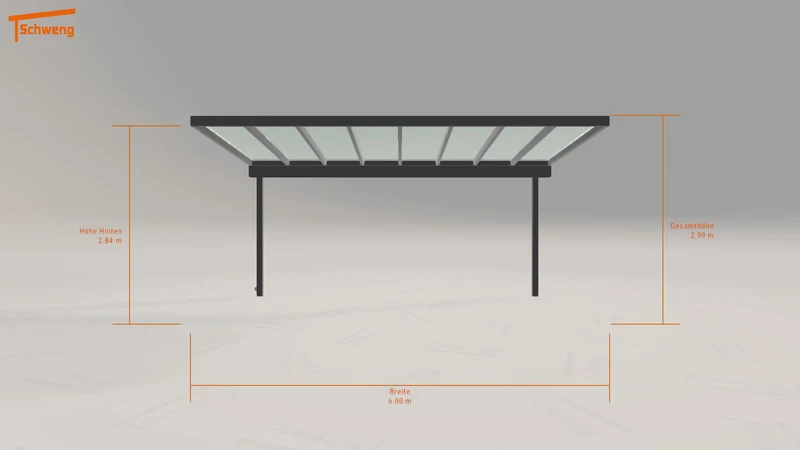 #DE Schweng Pultdachcarport S400 (ID v4jv3q)