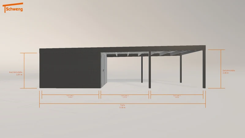 #DE Schweng Flachdachcarport C600 (ID n5dw2j) #MTG