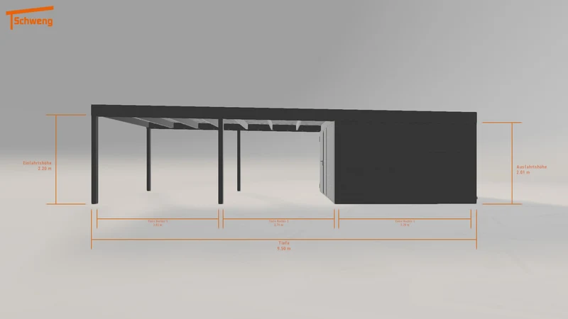 #DE Schweng Flachdachcarport C600 (ID n5dw2j) #MTG