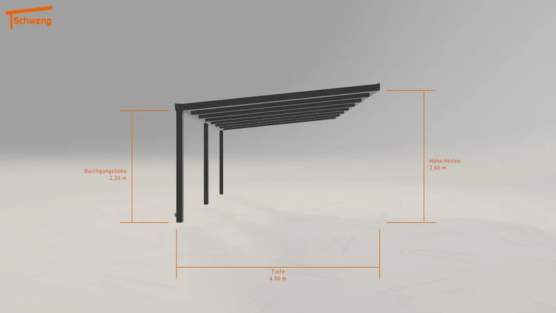 #DE Schweng Terrassenüberdachung S400 (ID bkqbxb)