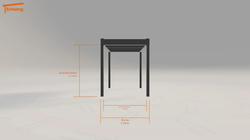 #DE Schweng Flachdachcarport C600 (ID 77wpnj)