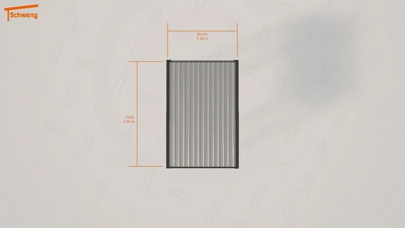 #DE Schweng Flachdachcarport C600 (ID 77wpnj)