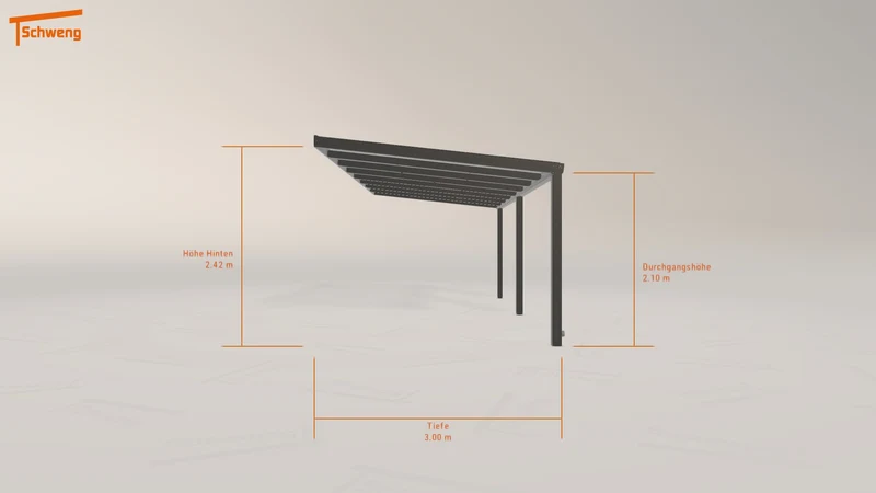 #DE Schweng Terrassenüberdachung S350 (ID 42x9mm)