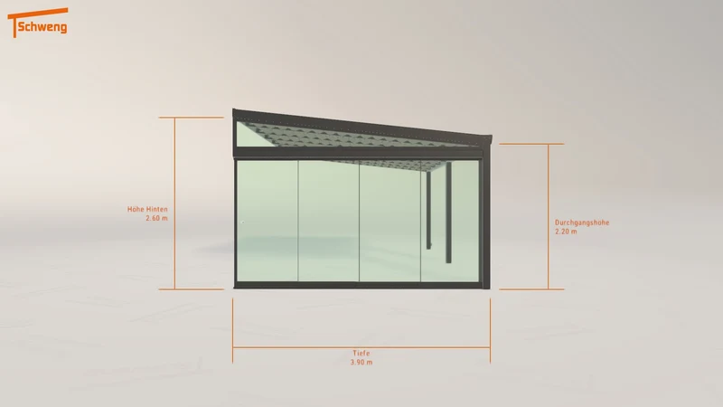 #DE Schweng Terrassenüberdachung S400 (ID qdyprv)