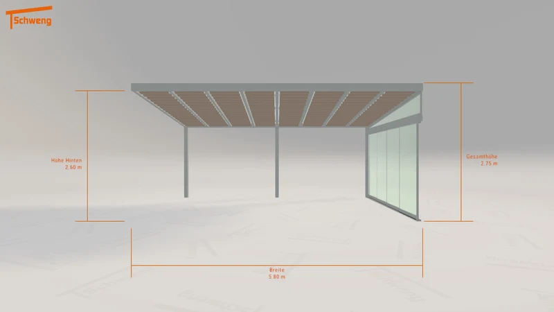#DE Schweng Terrassenüberdachung S400 (ID 42xrdv)