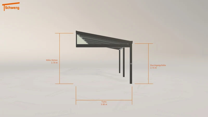 #DE Schweng Terrassenüberdachung S400 (ID bkqy9q)