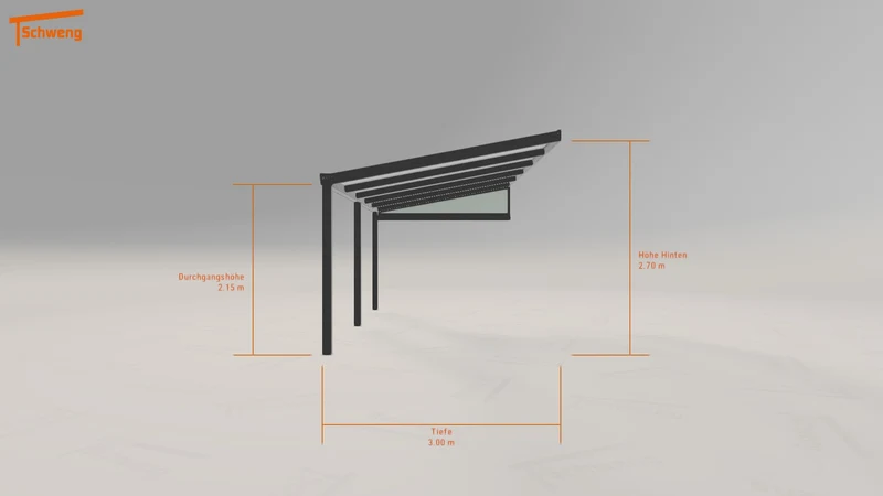 #DE Schweng Terrassenüberdachung S400 (ID bkqy9q)
