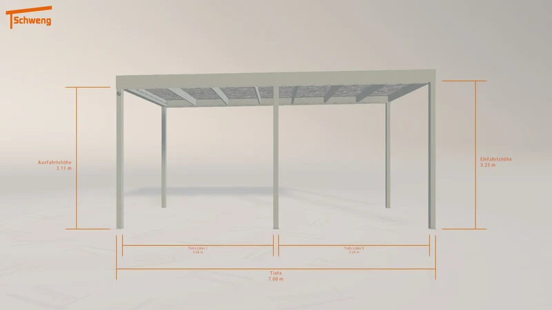 #AT Schweng Flachdachcarport C600 (ID 77wpq7) #MTG