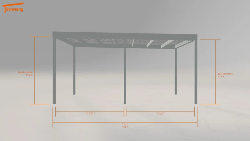 #AT Schweng Flachdachcarport C600 (ID 77wpq7) #MTG