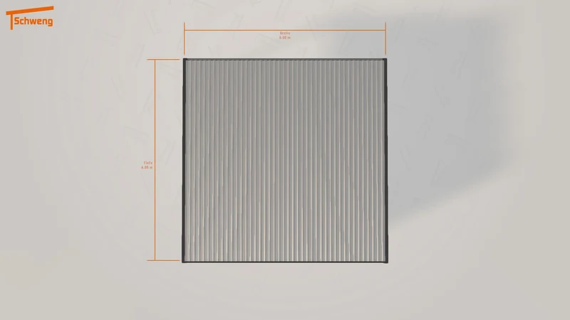 #DE Schweng Flachdachcarport C600 (ID 77wd52)