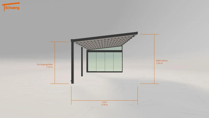 #DE Schweng Terrassenüberdachung S400 (ID ygyqjz)