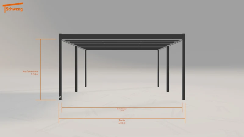 #DE Schweng Flachdachcarport C600 (ID mjp4g5) #MTG