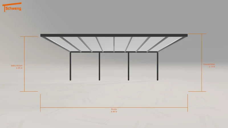 #DE Schweng Pultdachcarport S400 (ID 5m82b3) #MTG