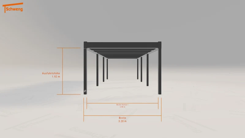 #DE Schweng Flachdachcarport C600 (ID jjpkym)