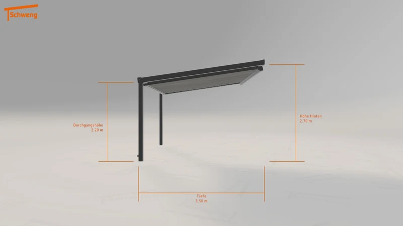 #DE Schweng Terrassenüberdachung S400 (ID 337yg5)