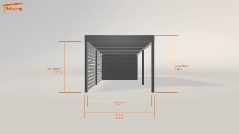 #DE Schweng Flachdachcarport C600+ (ID ygy3zp) #MTG