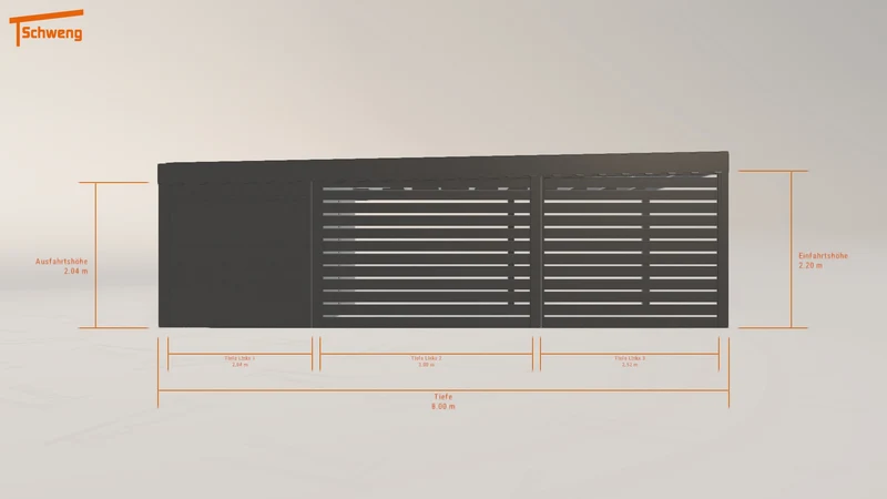 #DE Schweng Flachdachcarport C600+ (ID ygy3zp) #MTG