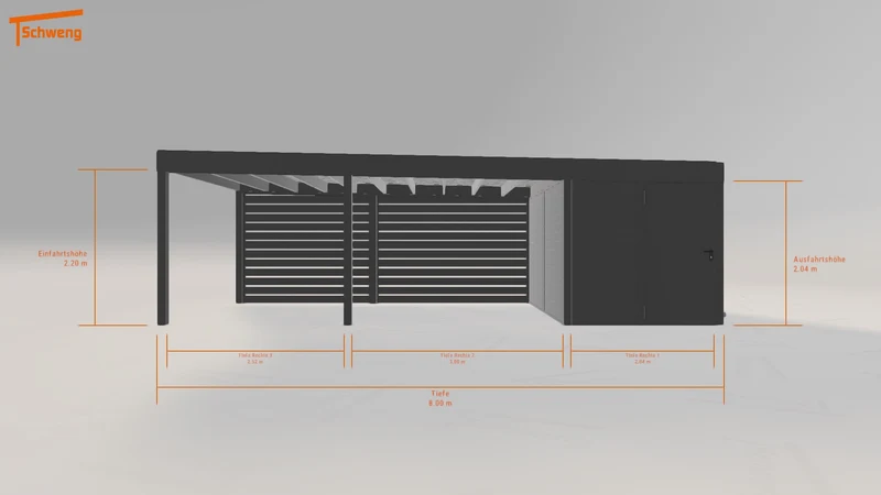 #DE Schweng Flachdachcarport C600+ (ID ygy3zp) #MTG