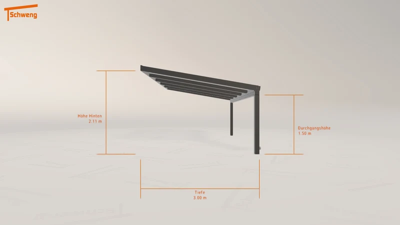 #DE Schweng Terrassenüberdachung S350 (ID n5d5jy)