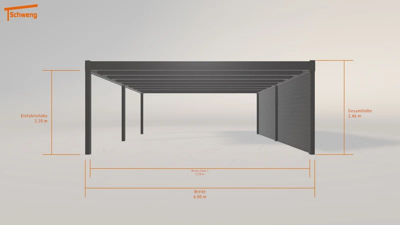 #DE Schweng Flachdachcarport C600+ (ID 9wy3yv) #MTG