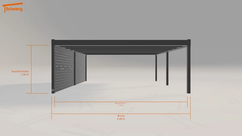 #DE Schweng Flachdachcarport C600+ (ID 9wy3yv) #MTG