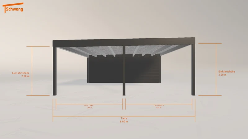 #DE Schweng Flachdachcarport C600+ (ID 9wy3yv) #MTG